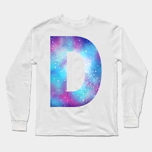 Letter D galaxy Long Sleeve T-Shirt